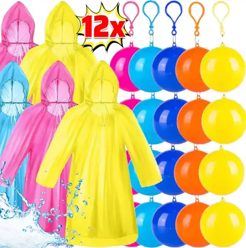 Raincoats for adults and kids (12pack)