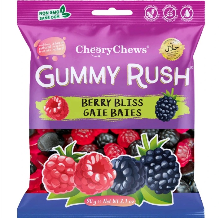 Gummy Rush berry (90g ,12 Pcs)