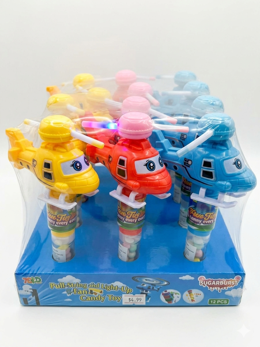 Light - Up Fan Candy toy (12 pieces)