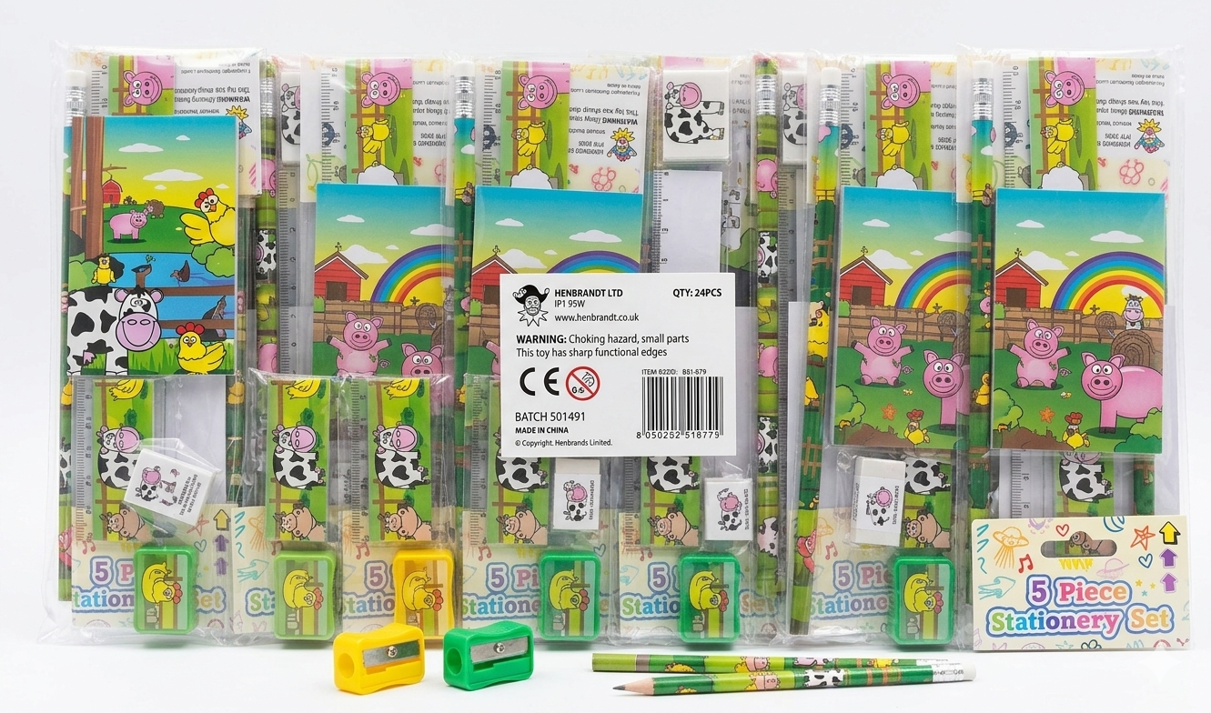 5 Pieces Stationery Set 