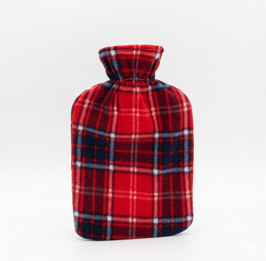 Hot water bottle with fleece cover (2 litre)