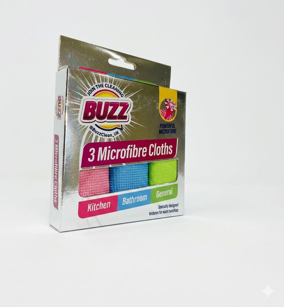 Sponge 3 Microfiber cloths