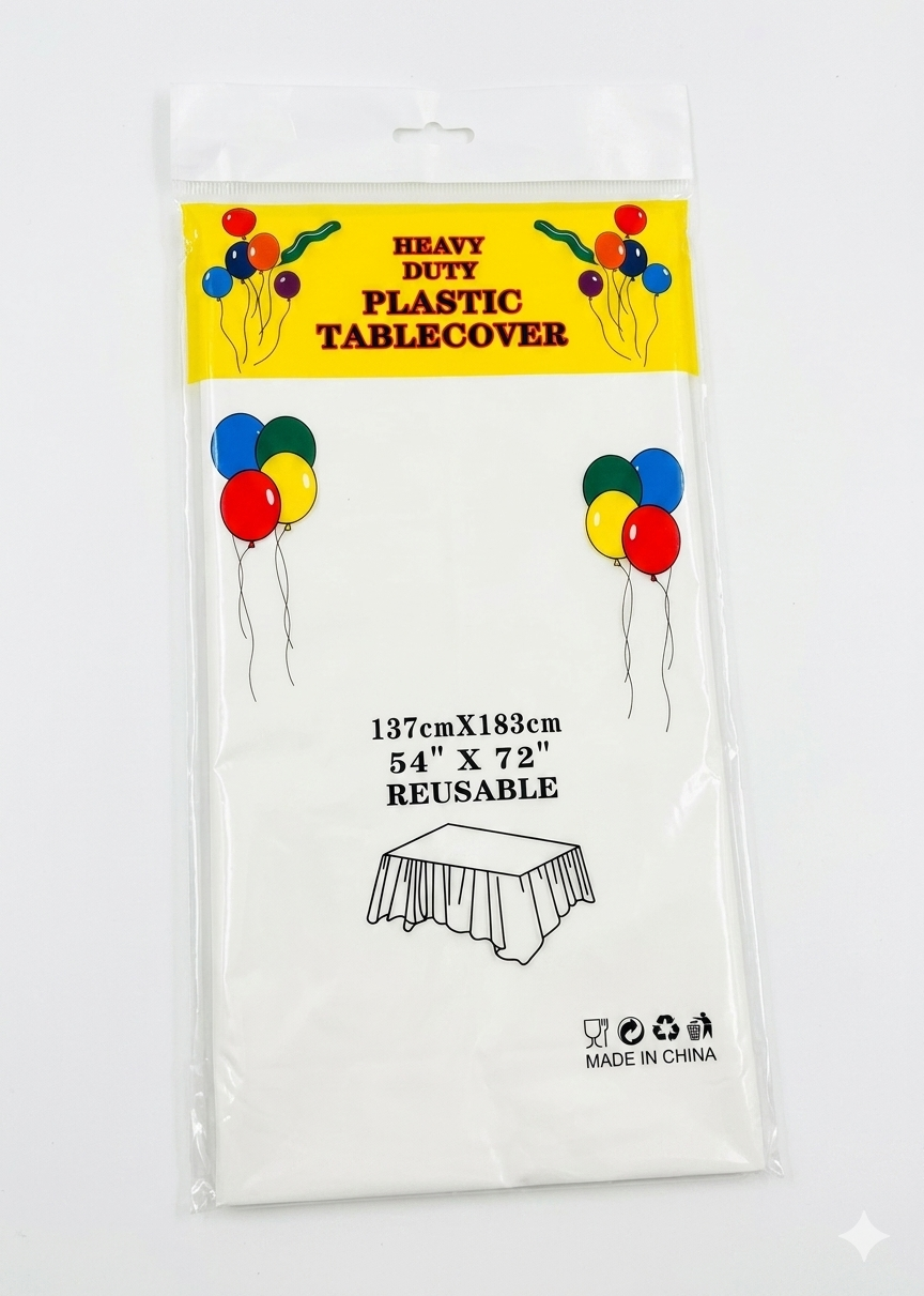 Plastic table cover