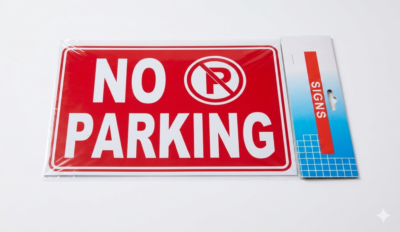 No parking signs