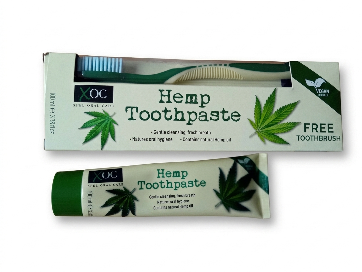Hemp toothpaste & brush (100ml)