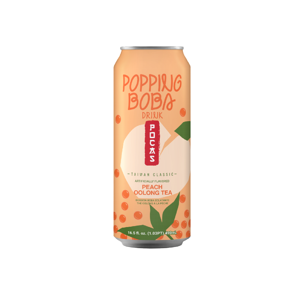 popping boba peach oolong tea