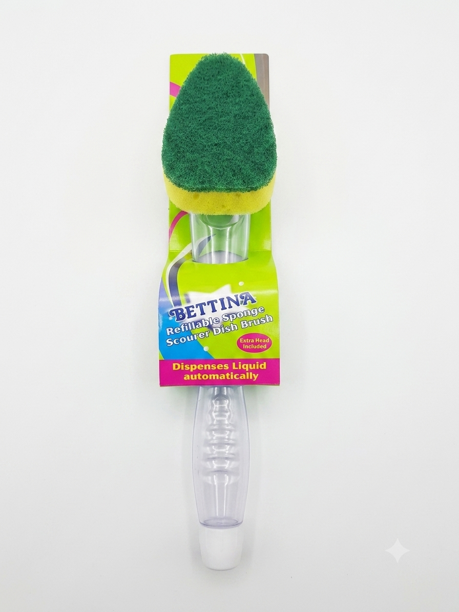 Refillable dish brush 