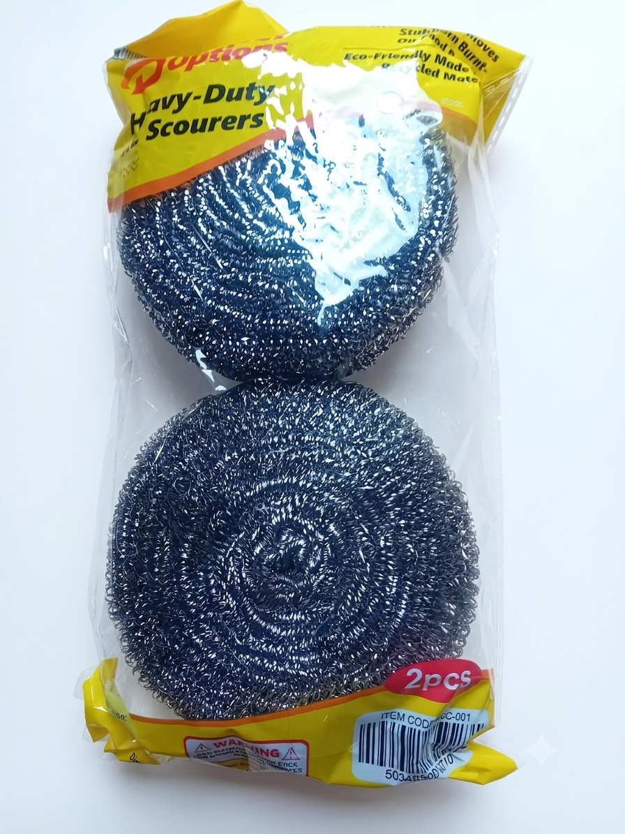 Steel spiral scourers 2pcs (big)