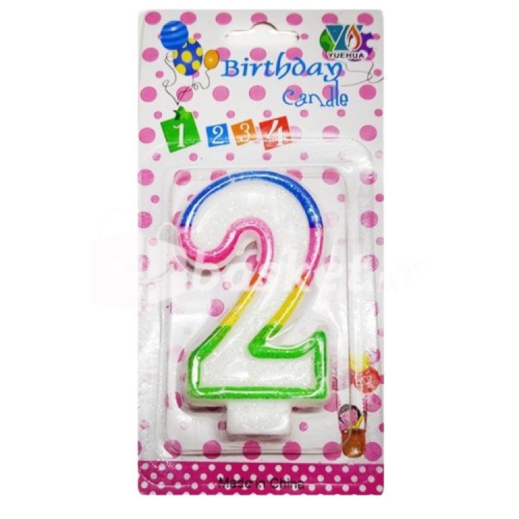 Candle Birthday (12Pcs) - Number Two