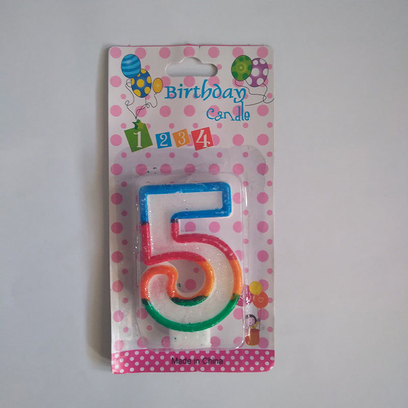 Candle Birthday (12Pcs) - Number Five 